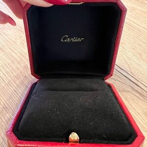 Cartier Red and Black Jewelry Case